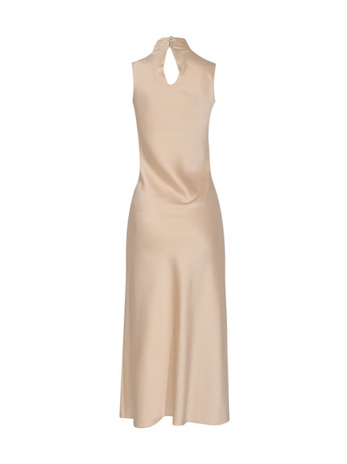 Abito midi fluido in raso Cloud Grey Patrizia Pepe | 8A1627 A269S748